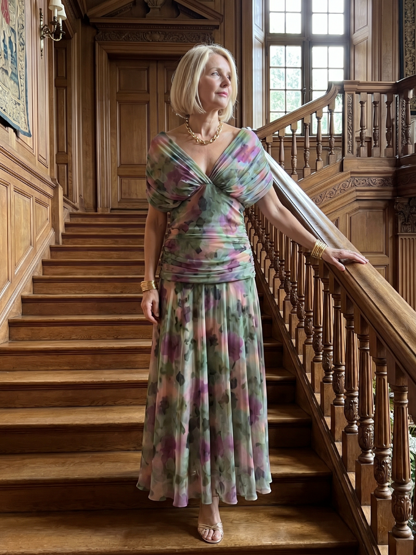 Veronique™ Elegancka Hiszpańska Sukienka Maxi