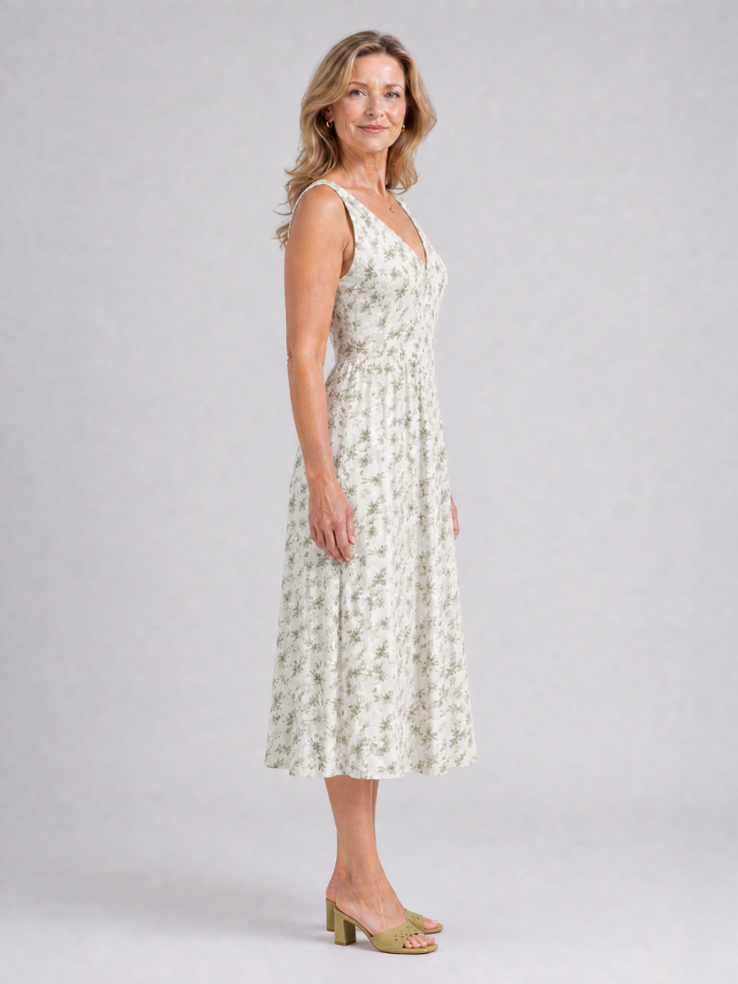 Daria™ Elegancka Kwiatowa Sukienka Midi