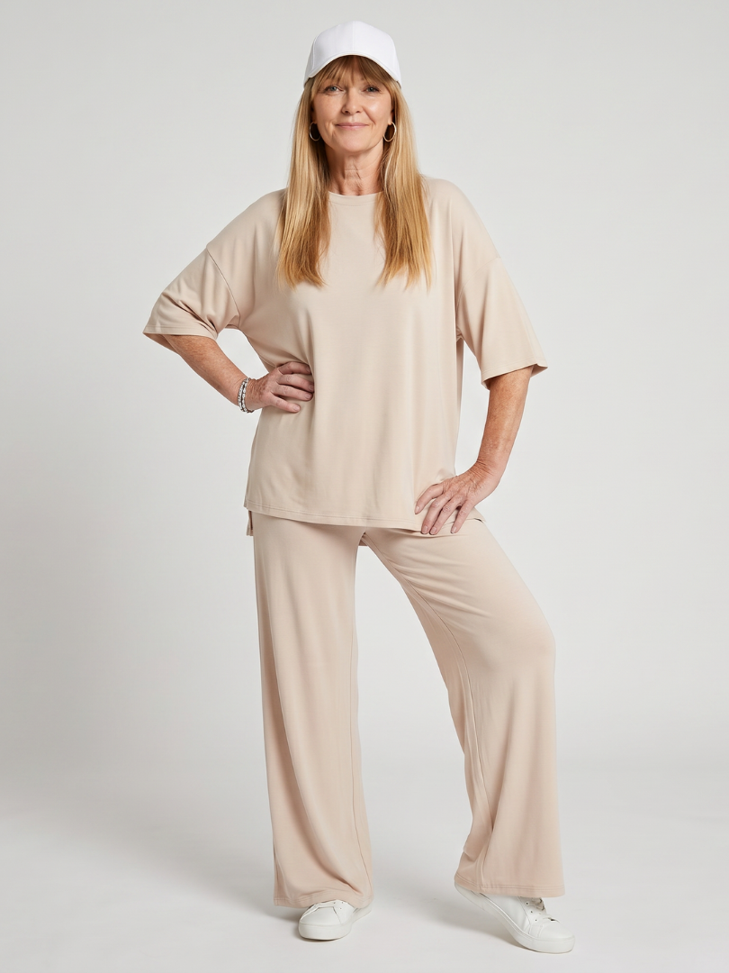 Adelina™ Elegancki Krój Oversize Komplet
