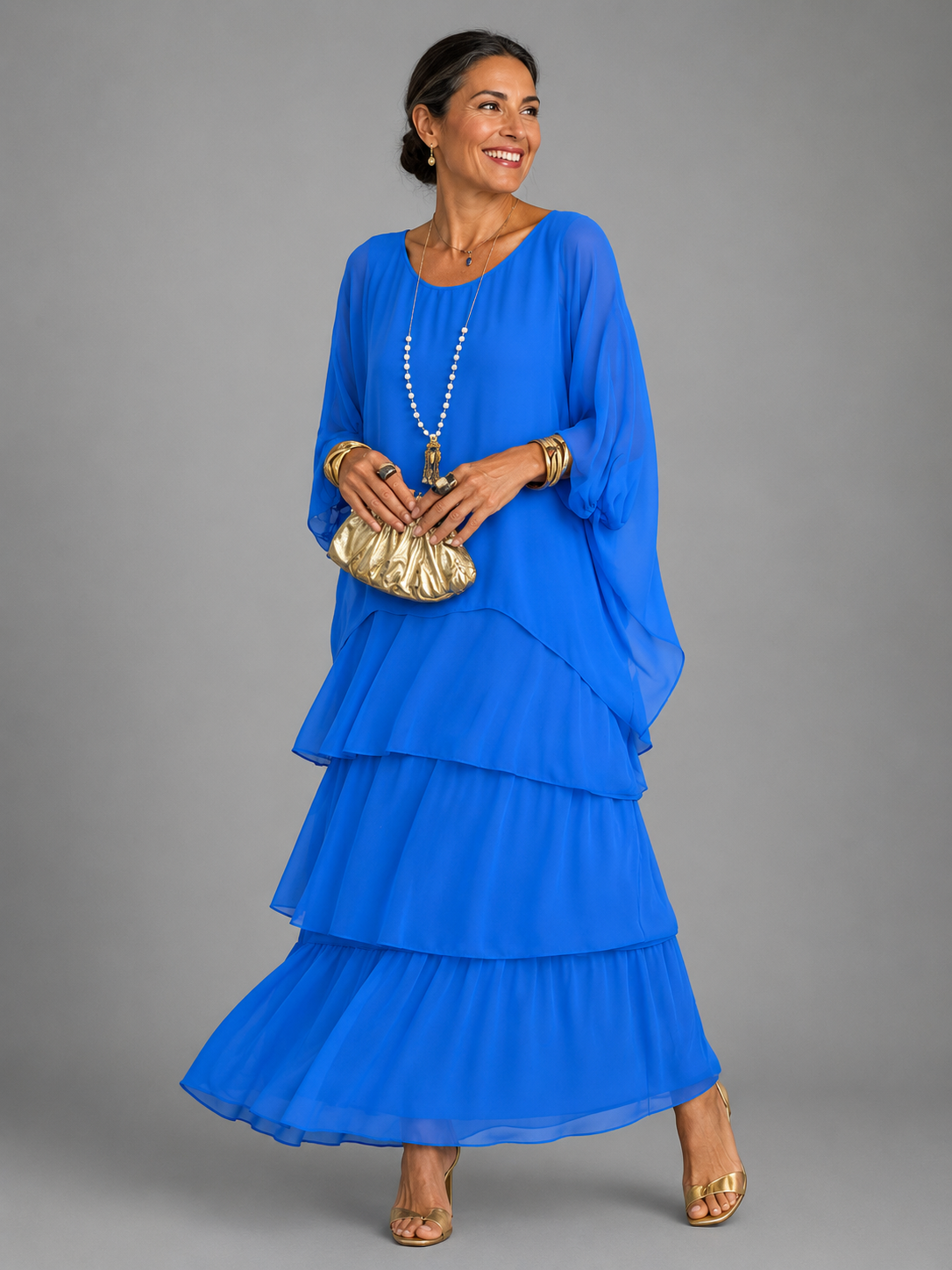 Amora™ Elegancka Warstwowa Sukienka Maxi