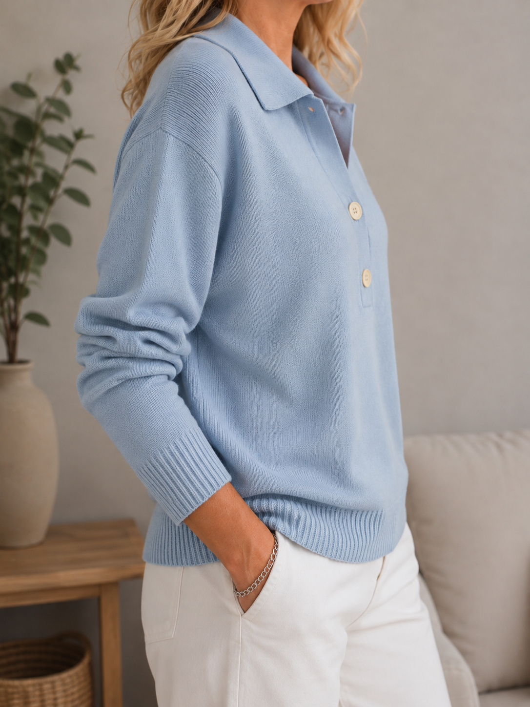 Odile™ Ponadczasowy Sweter Z Kołnierzykiem