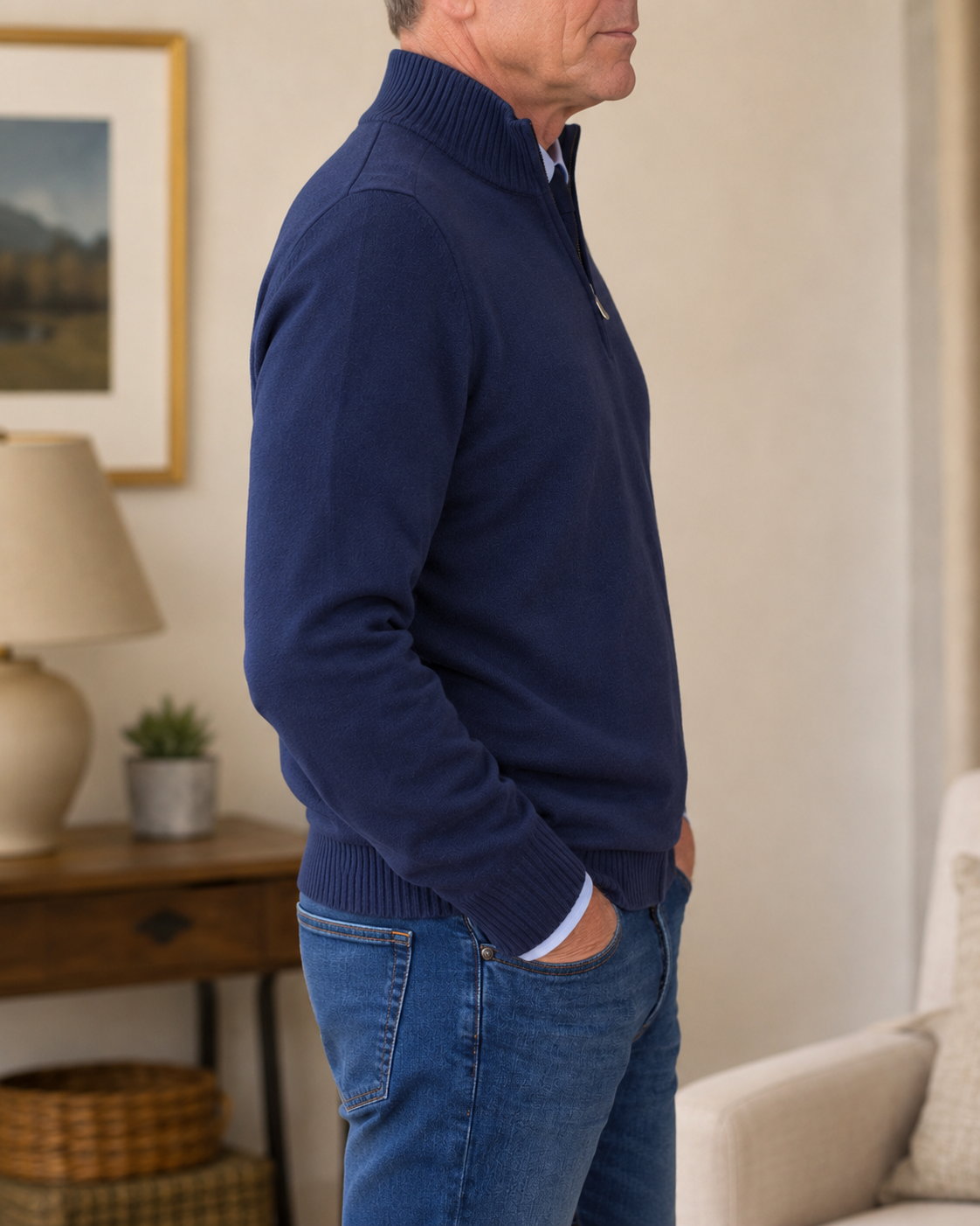 Florence™ Elegancki Stójkowy Dzianinowy Sweter