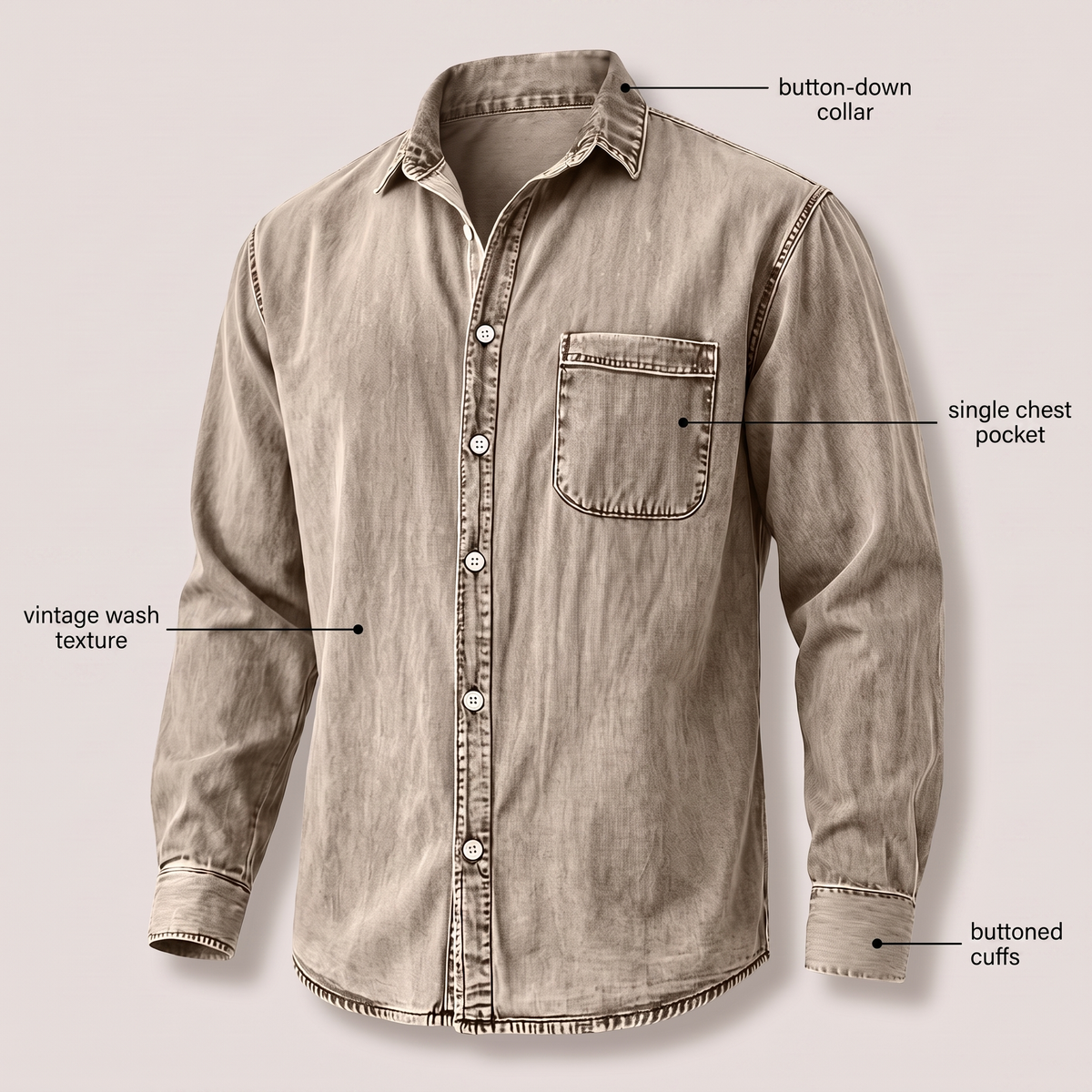 WESTBROOK Koszula jeansowa vintage