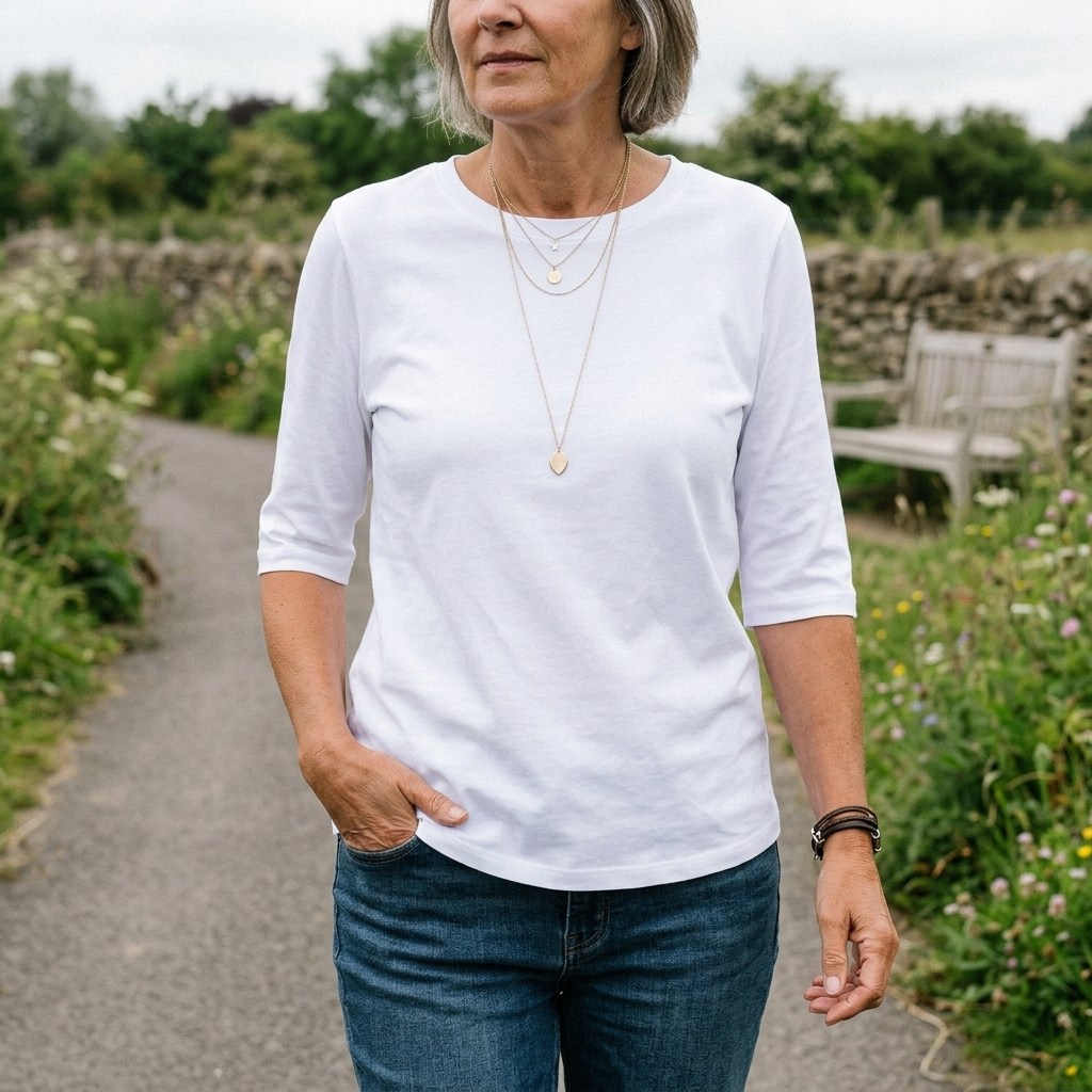 FELBRIGG PODSTAWOWY T-SHIRT Z BAWEŁNY