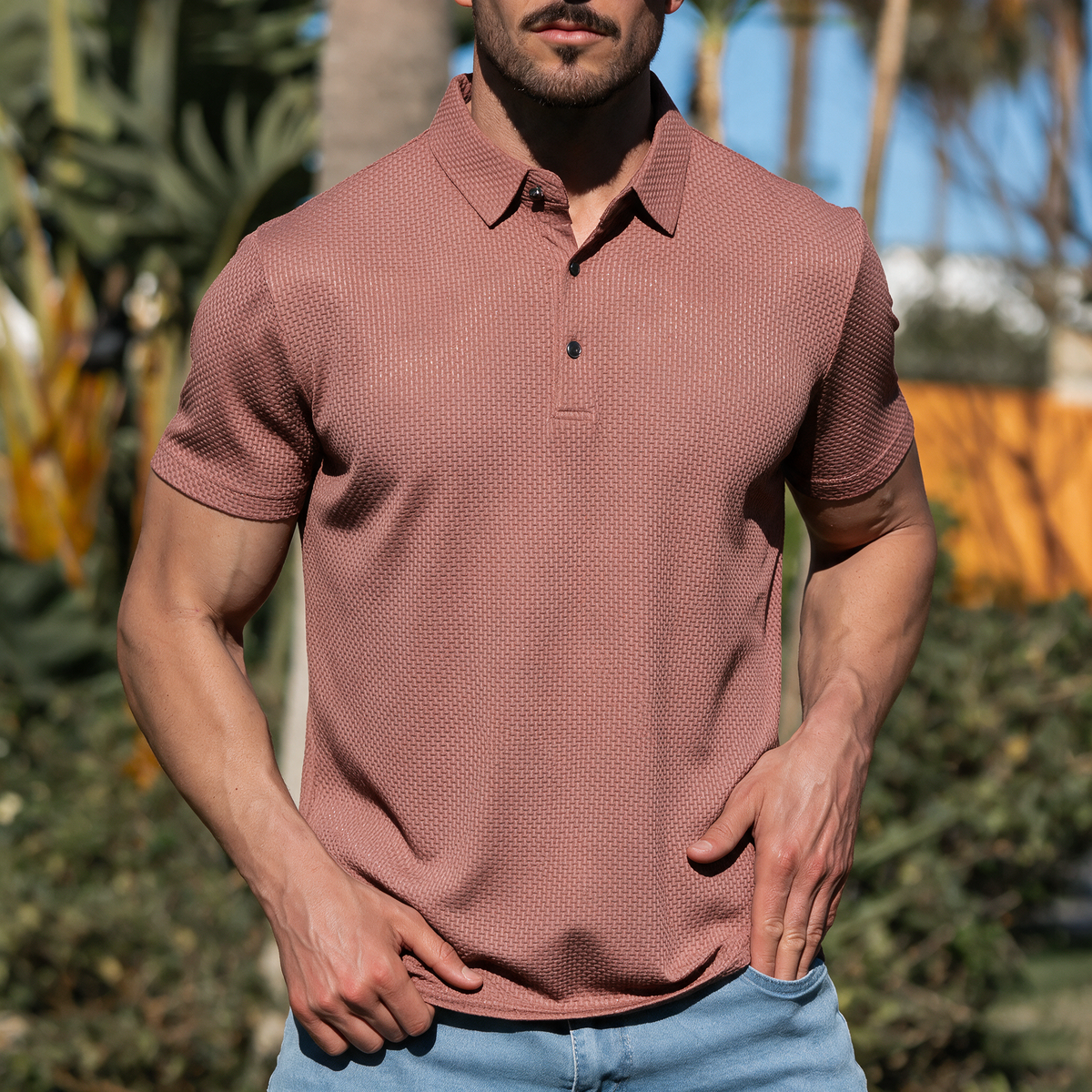 Ruxley Miękki Minimalistyczny Polo