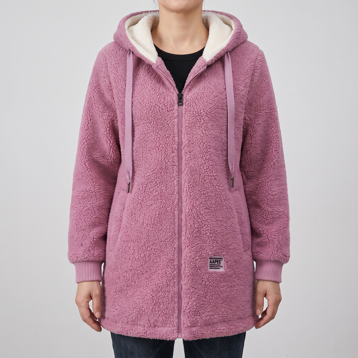 Amelie – sweter z dekoltem w serek, luźny krój