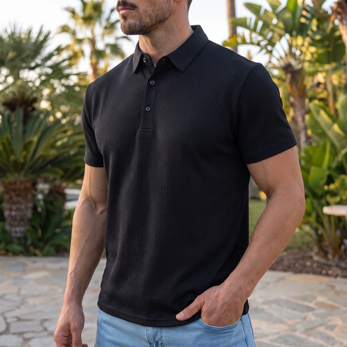 Ruxley Miękki Minimalistyczny Polo