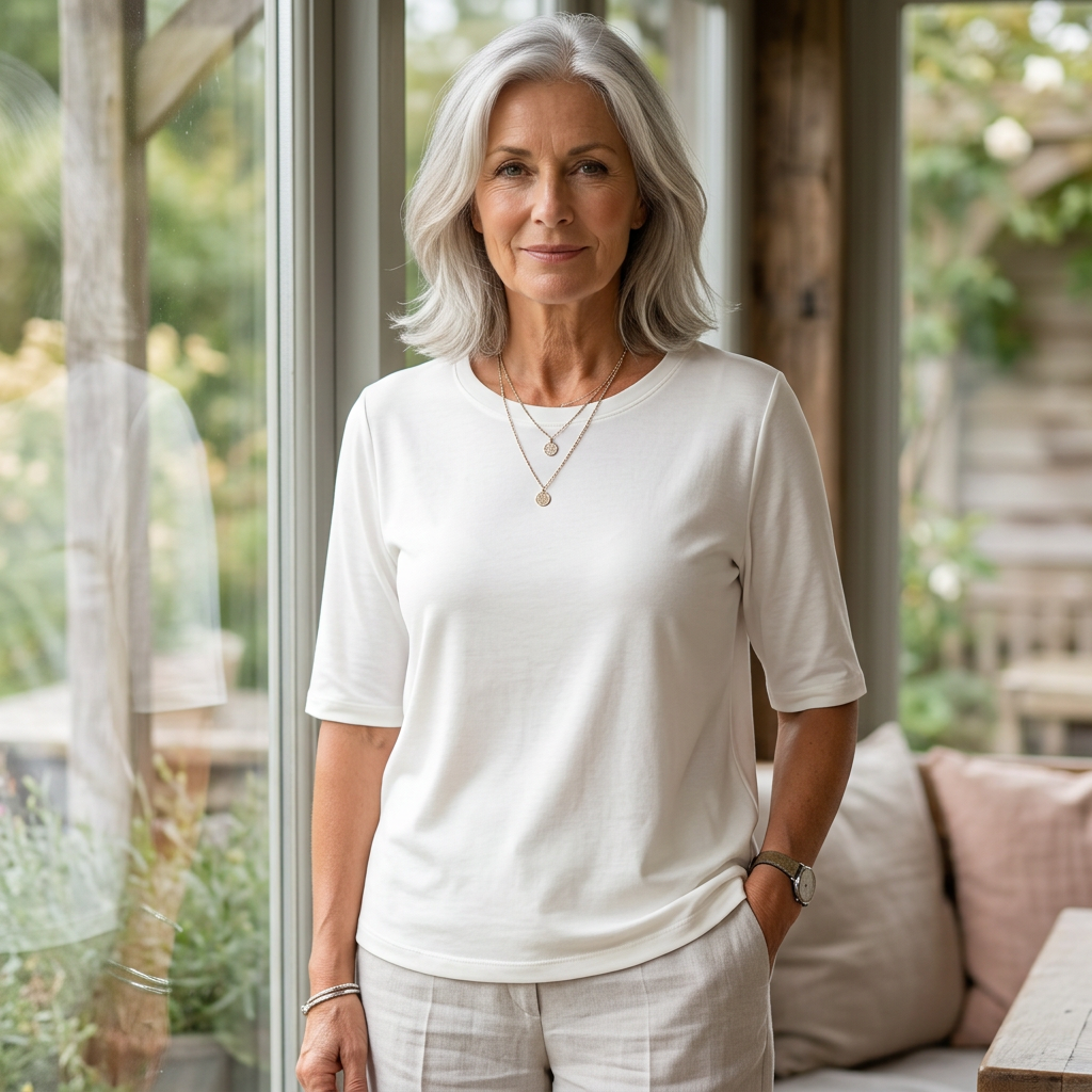HAVERLEIGH T-shirt codzienny komfort