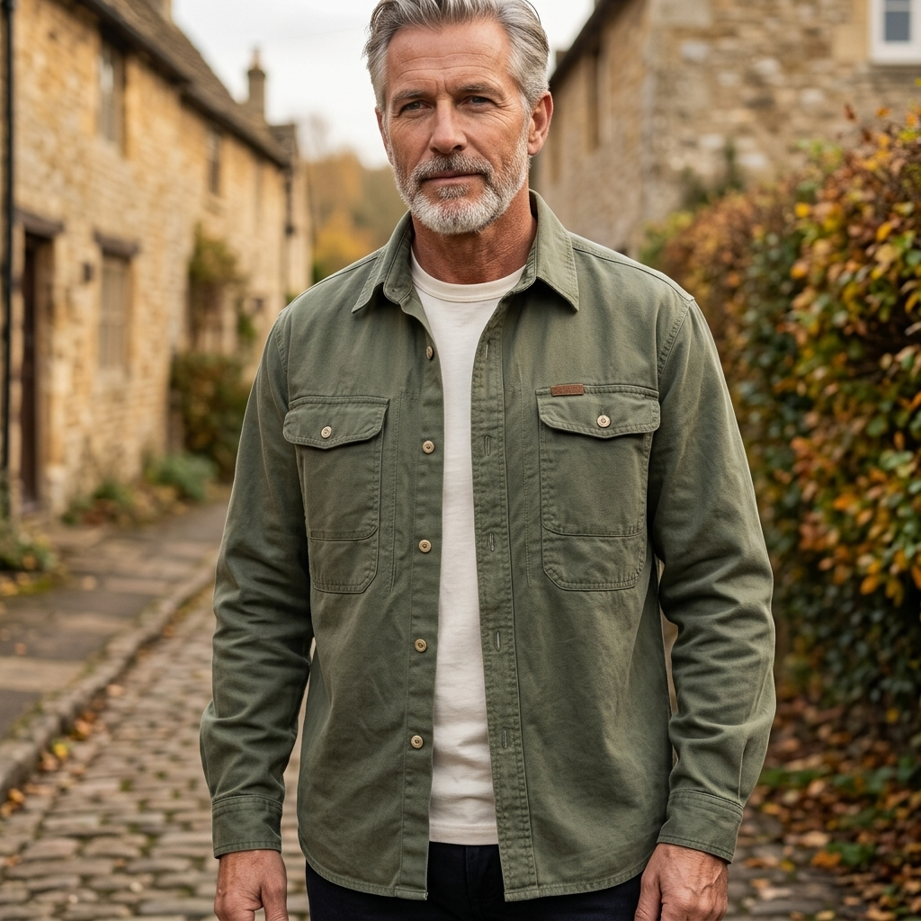ROTHERFIELD Bawełniana Koszula Overshirt