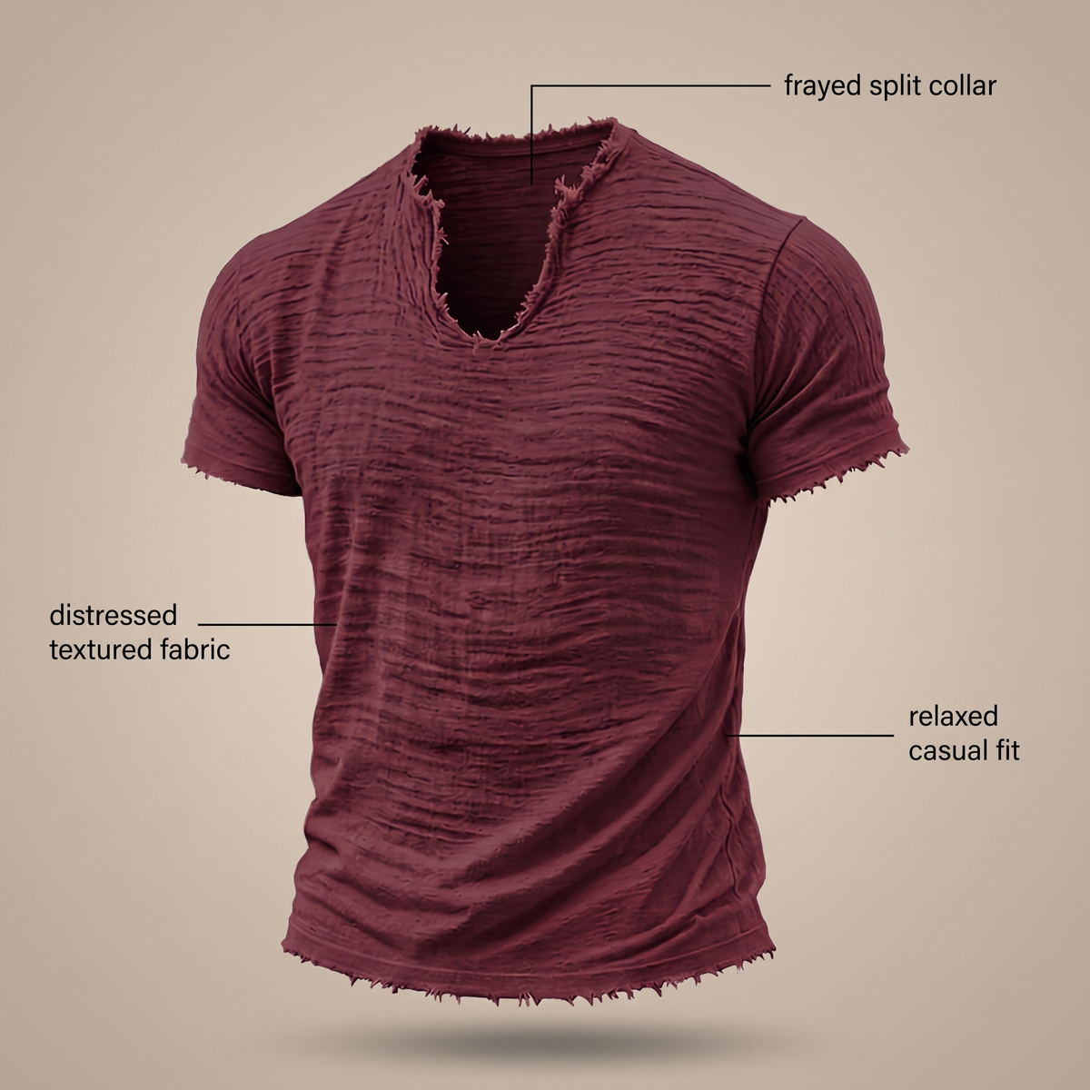 T-shirt o luźnym kroju