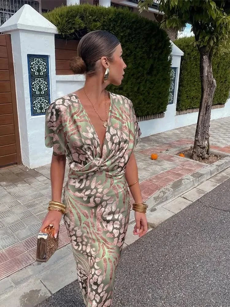 Sukienka midi Florence Copper