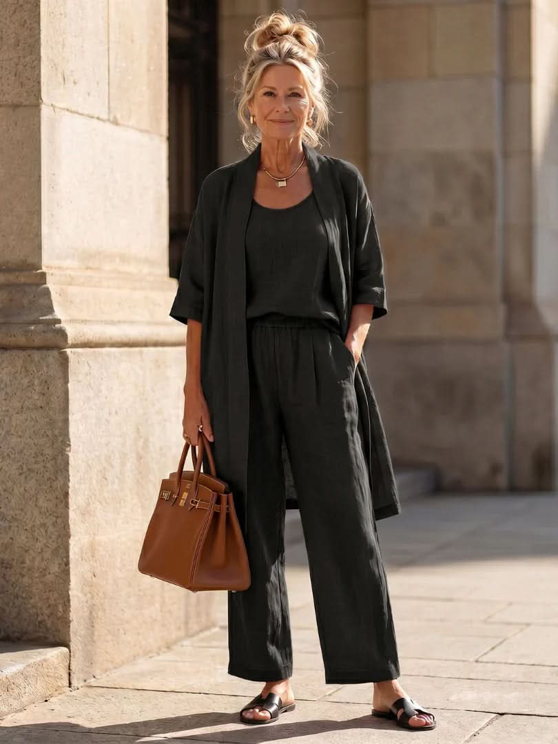 IMOGEN Lekki zestaw kardiganowy