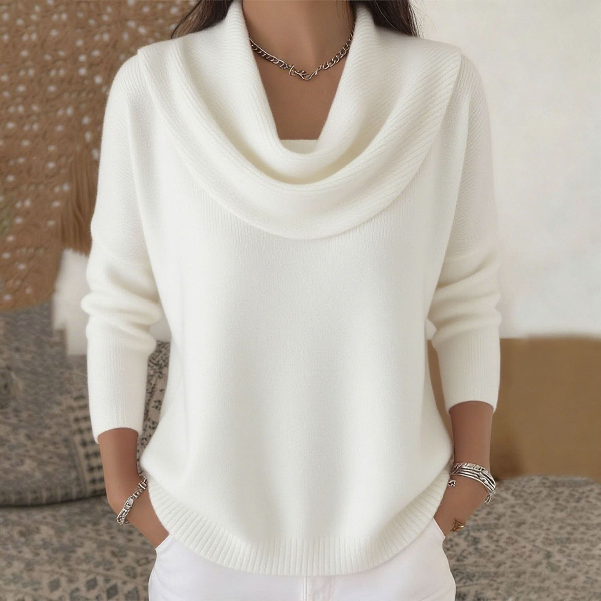 Aveline – sweter z miękkiej bawełny
