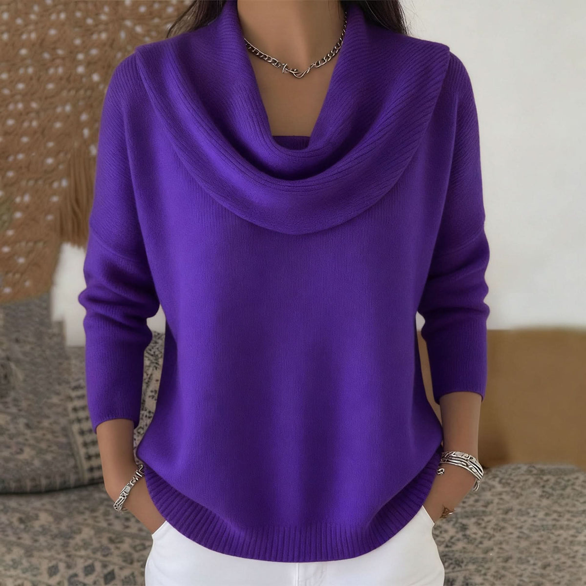 Aveline – sweter z miękkiej bawełny