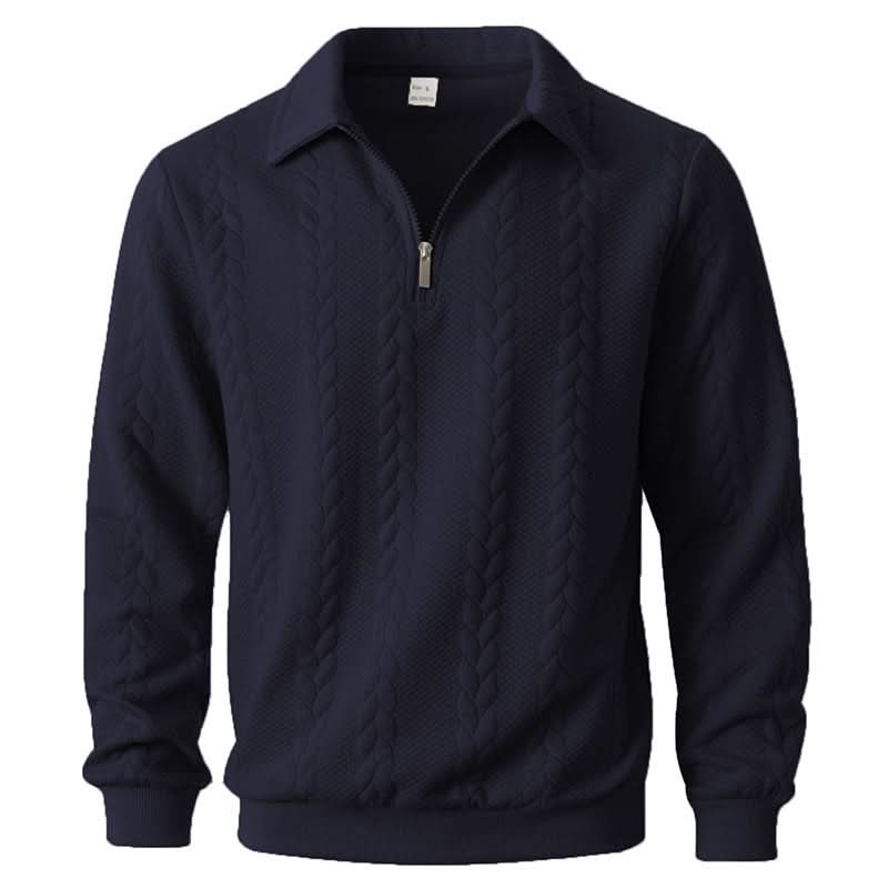 KENSLOW sweter z krótkim zamkiem