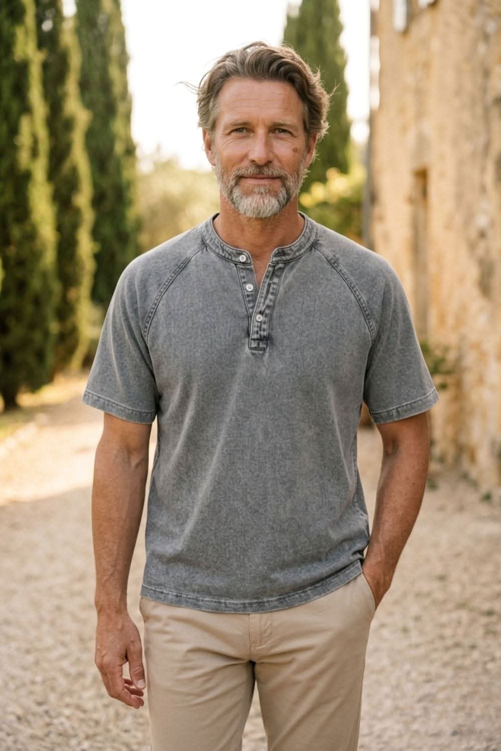 Arthur – swobodna koszulka henley