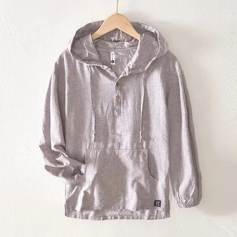 Bluza z kapturem Andora z lnu