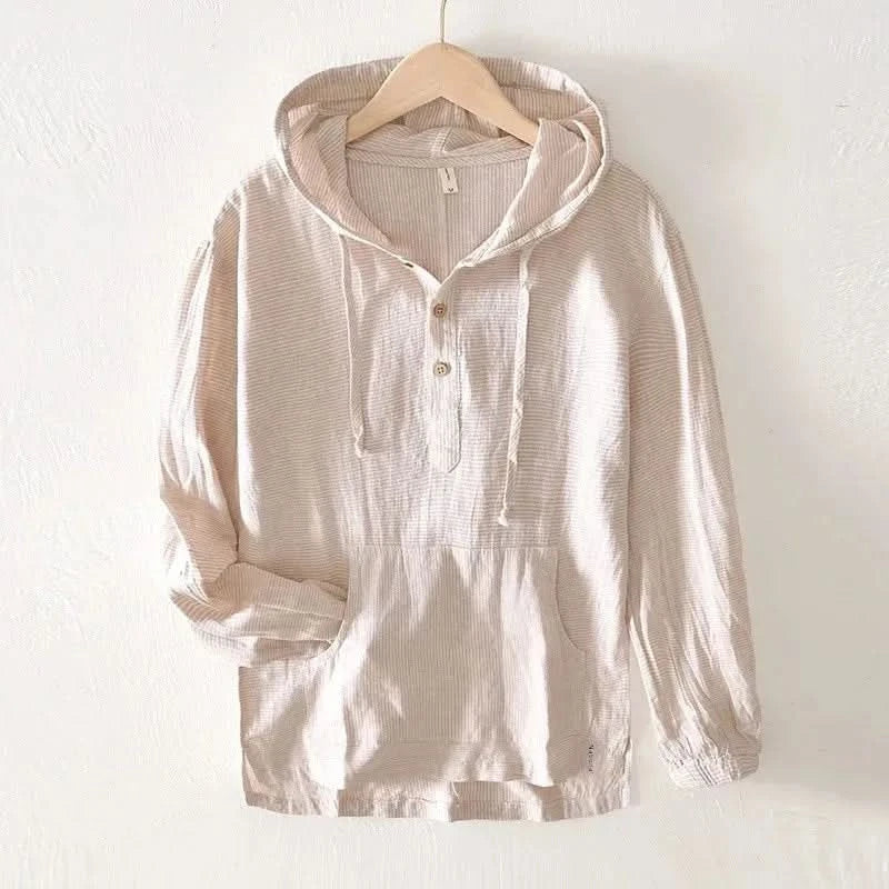 Bluza z kapturem Andora z lnu