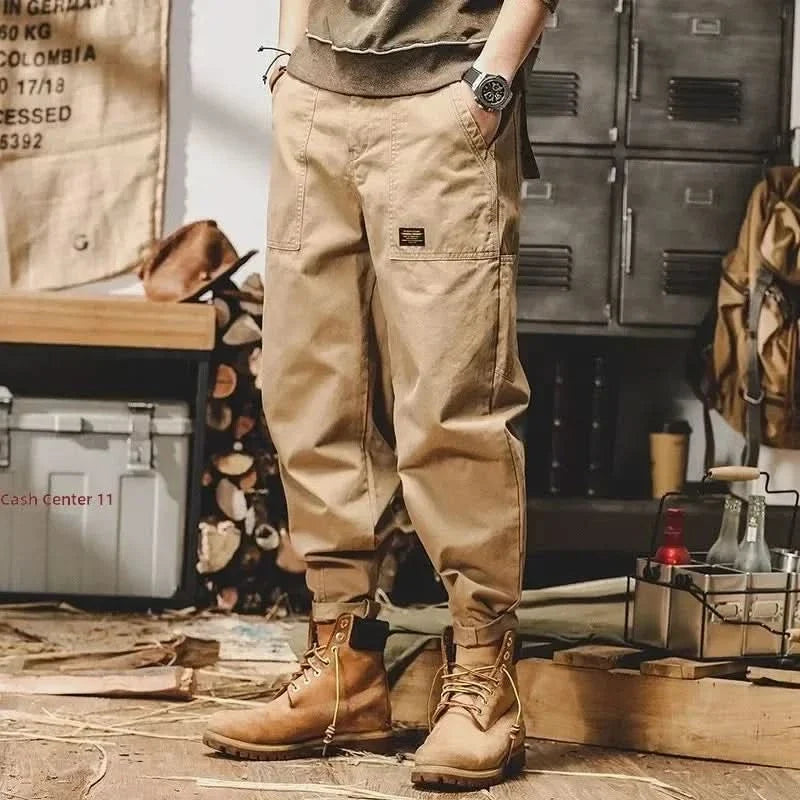 ASHBOURNE spodnie bawełniane w stylu retro