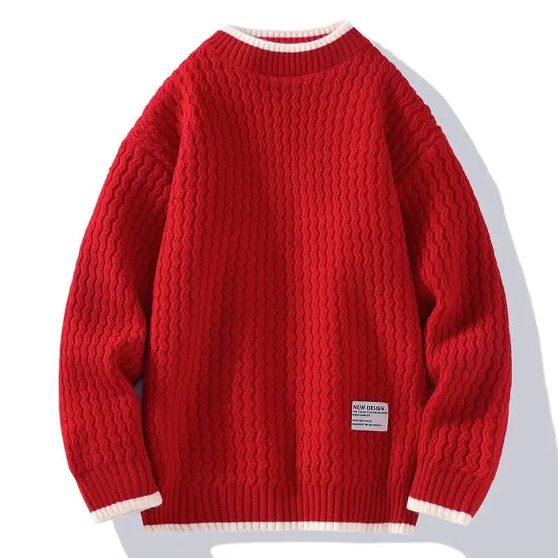 Sweter RHETTFORD z warkoczowym splotem
