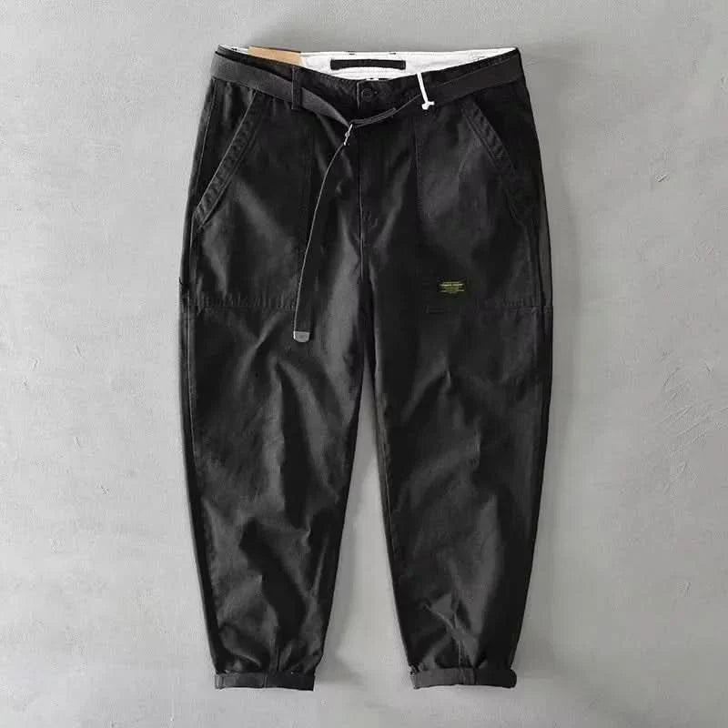 ASHBOURNE spodnie bawełniane w stylu retro
