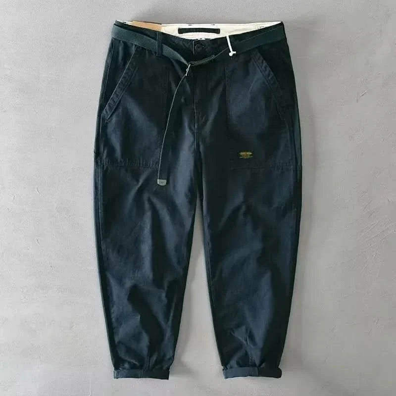 ASHBOURNE spodnie bawełniane w stylu retro