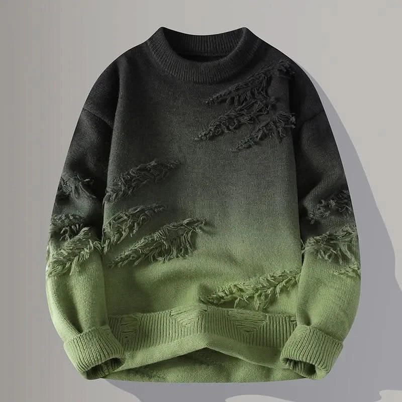 Corvin – sweter z przetarciami