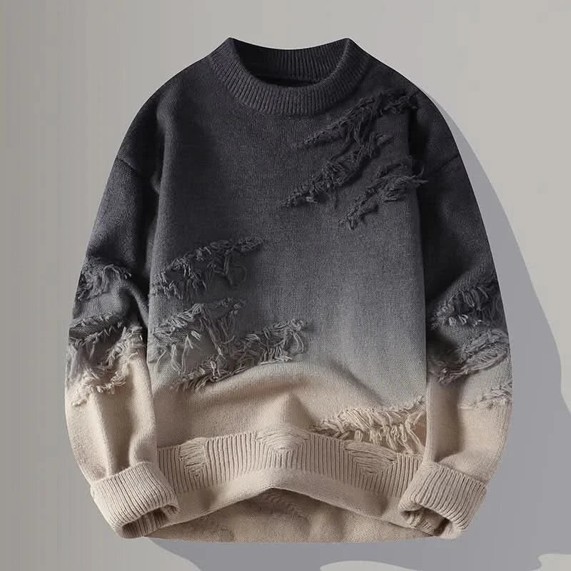 Corvin – sweter z przetarciami