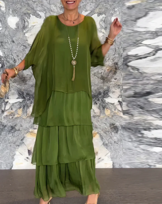 VIRELLE nowoczesna sukienka maxi
