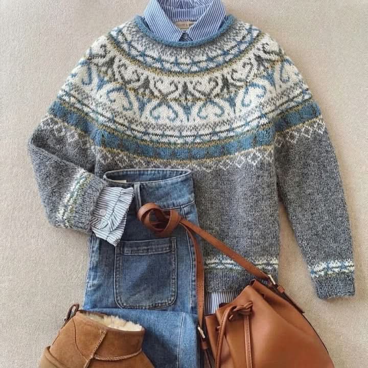 VELISSE Elegancki Vintage Sweter
