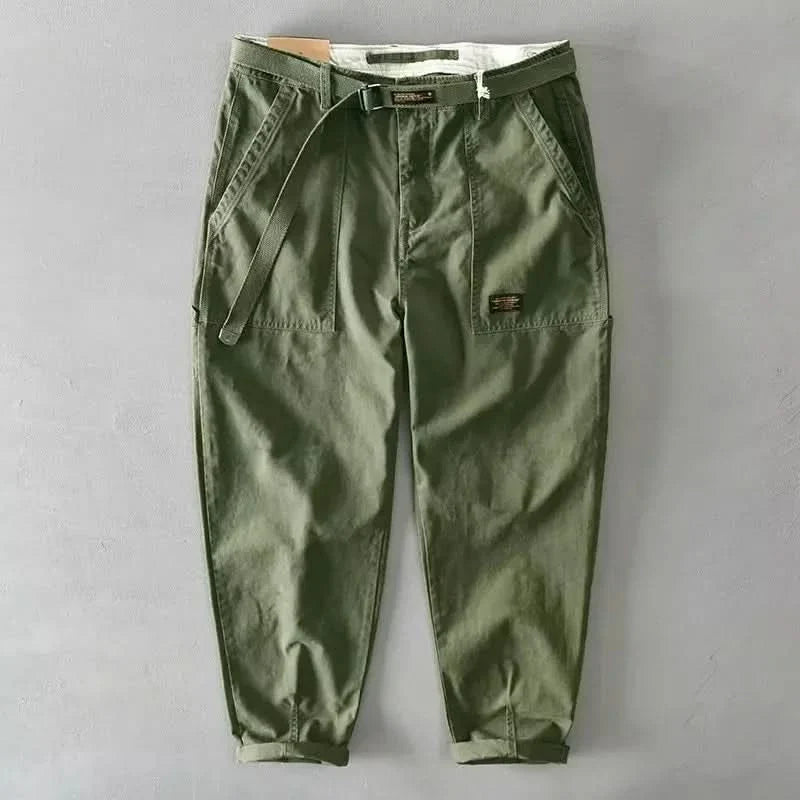 ASHBOURNE spodnie bawełniane w stylu retro