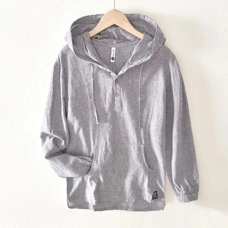 Bluza z kapturem Andora z lnu