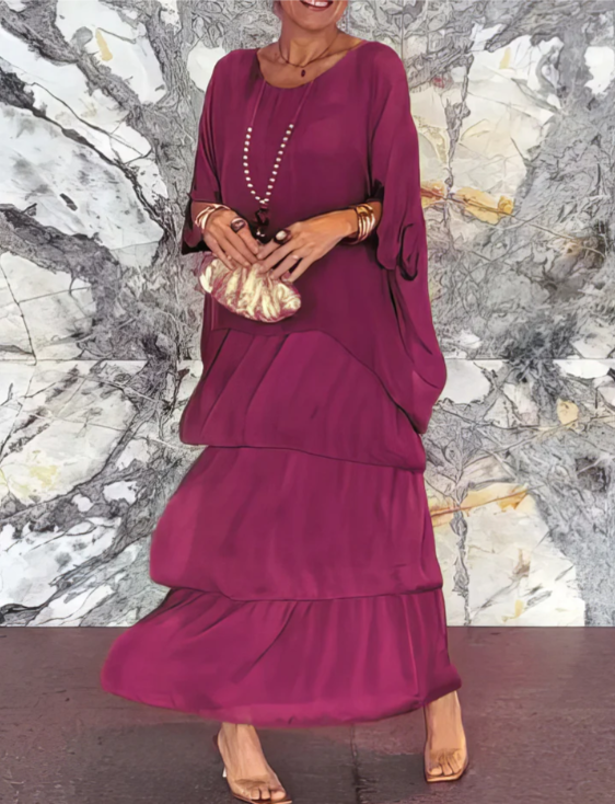 VIRELLE nowoczesna sukienka maxi