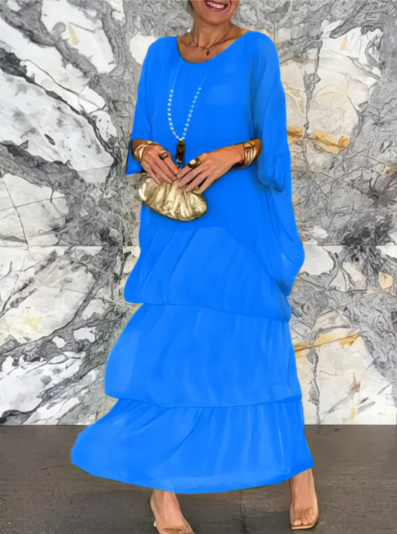 VIRELLE nowoczesna sukienka maxi