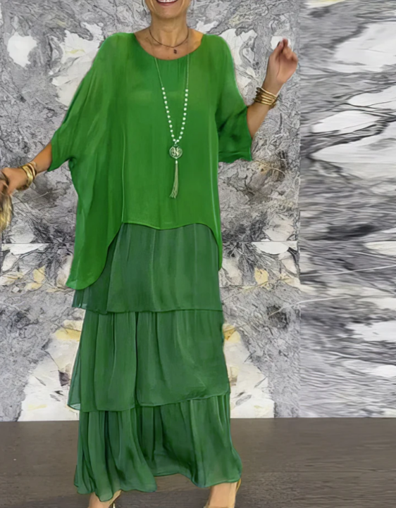VIRELLE nowoczesna sukienka maxi