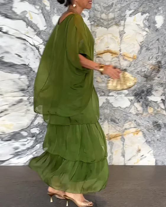 VIRELLE nowoczesna sukienka maxi