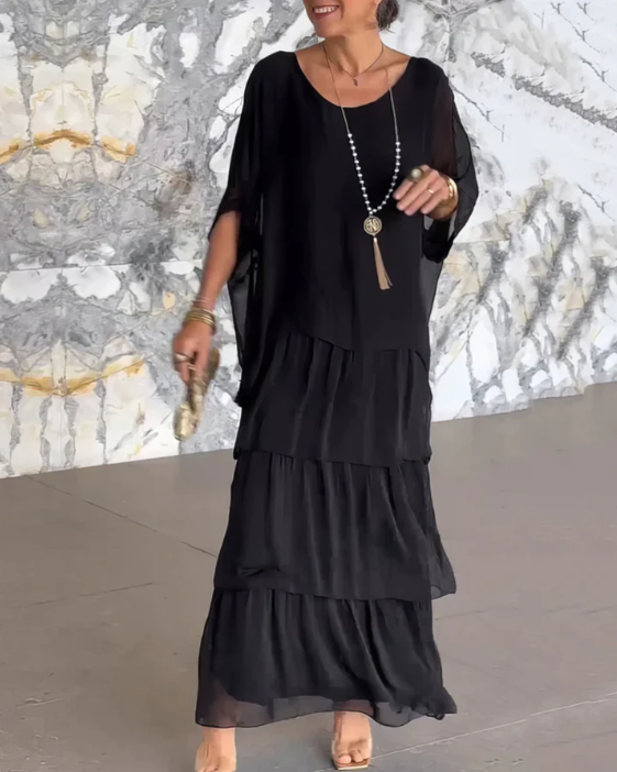 VIRELLE nowoczesna sukienka maxi