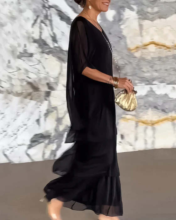 VIRELLE nowoczesna sukienka maxi