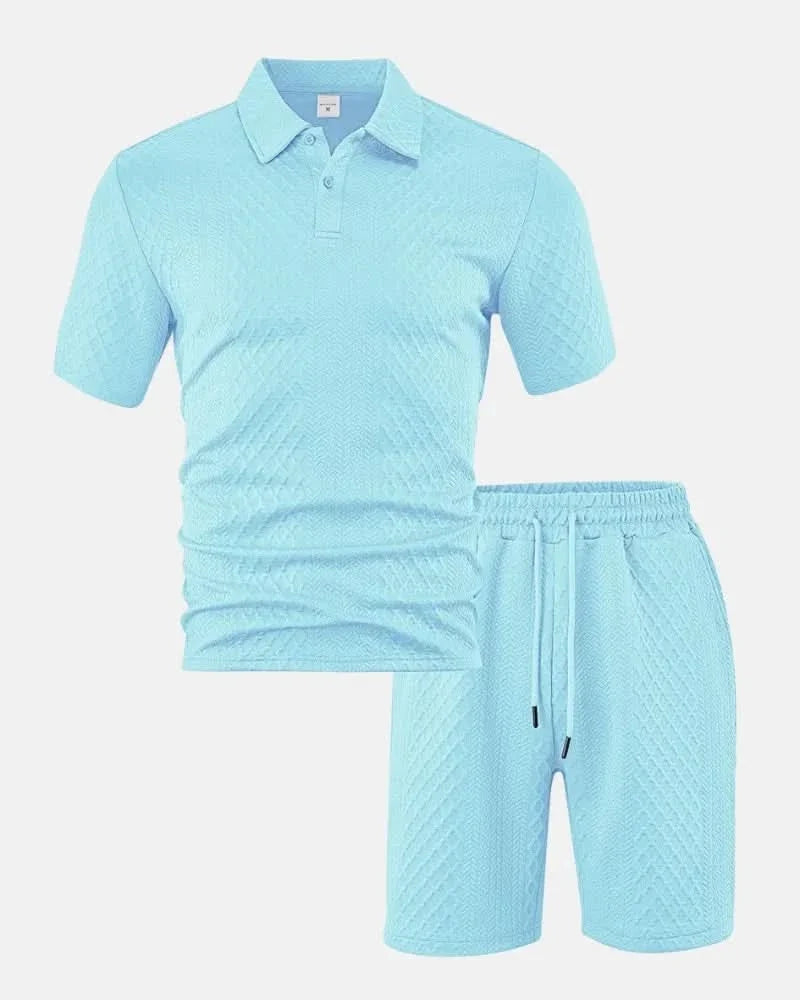 PORTWELL DIAMOND dzianinowy komplet polo