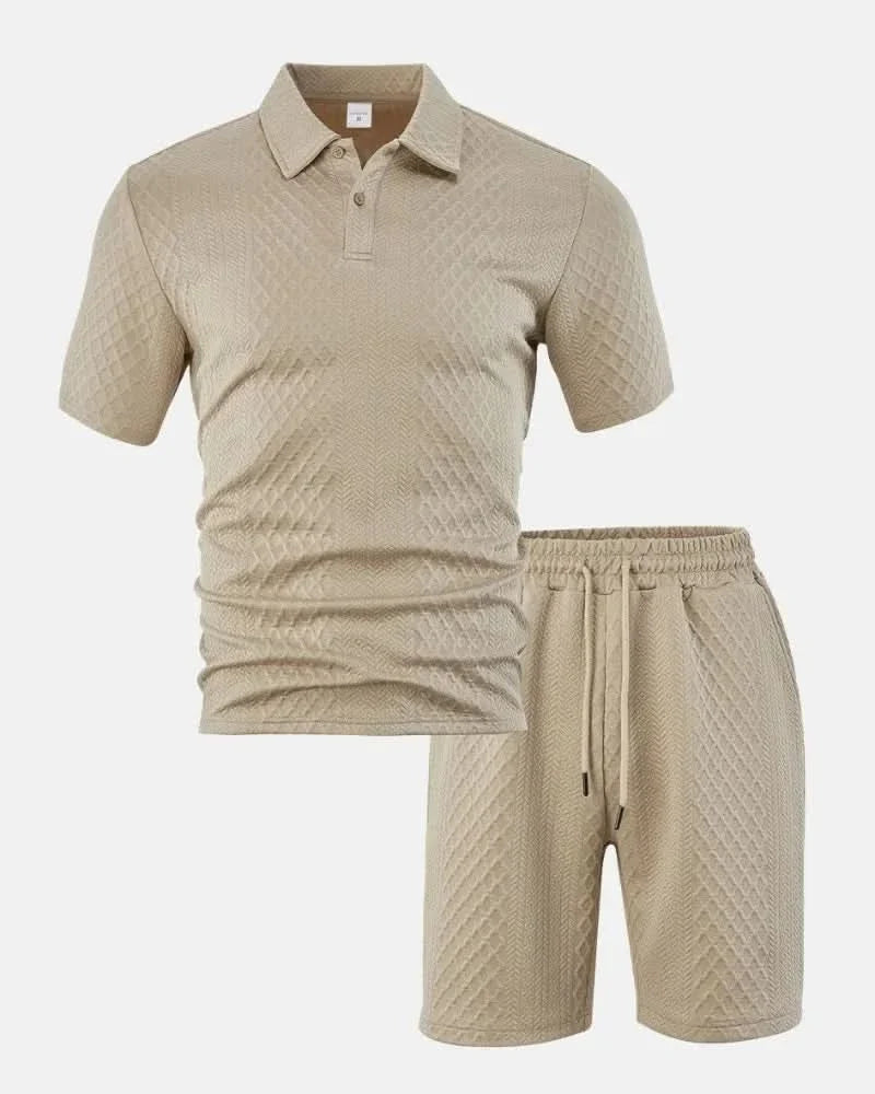PORTWELL DIAMOND dzianinowy komplet polo