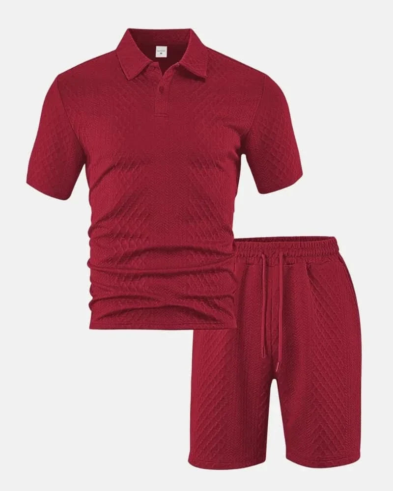 PORTWELL DIAMOND dzianinowy komplet polo