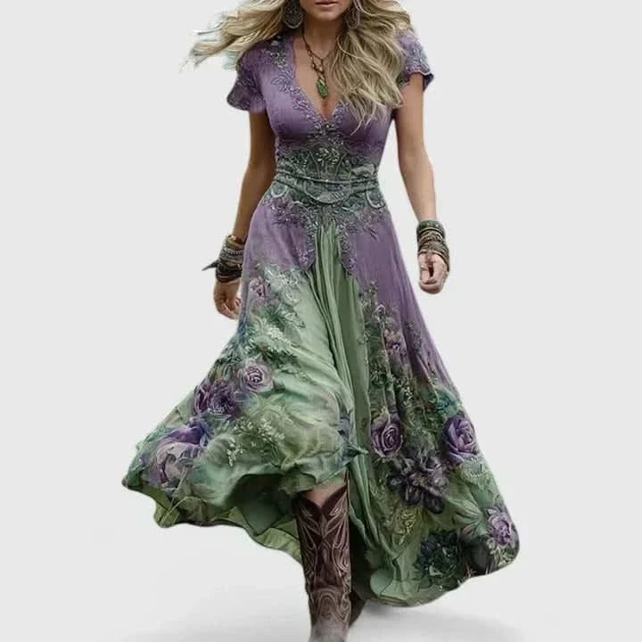 SOPHIA ELEGANCKA SUKIENKA MAXI