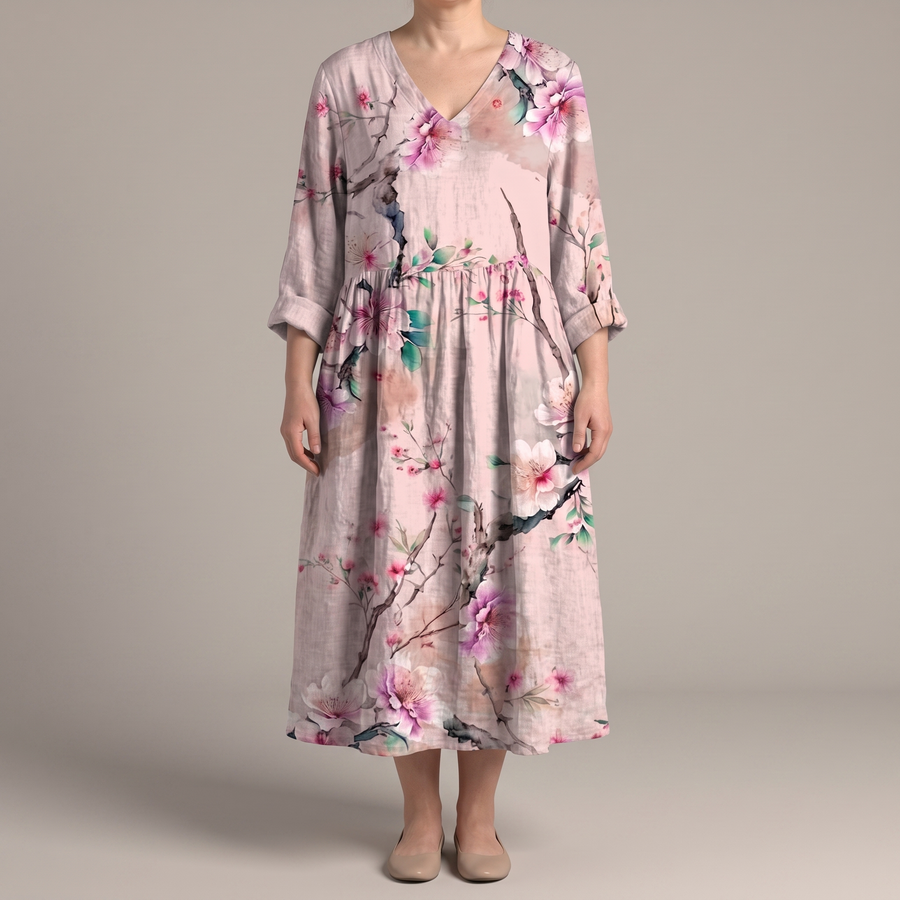 ALINA Blossom sukienka midi