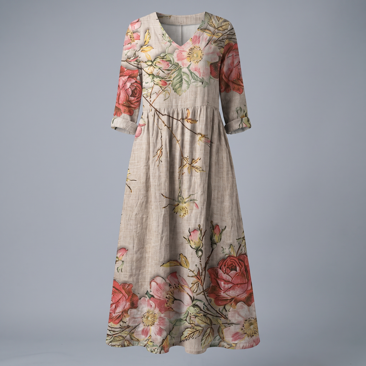 ALINA Blossom sukienka midi