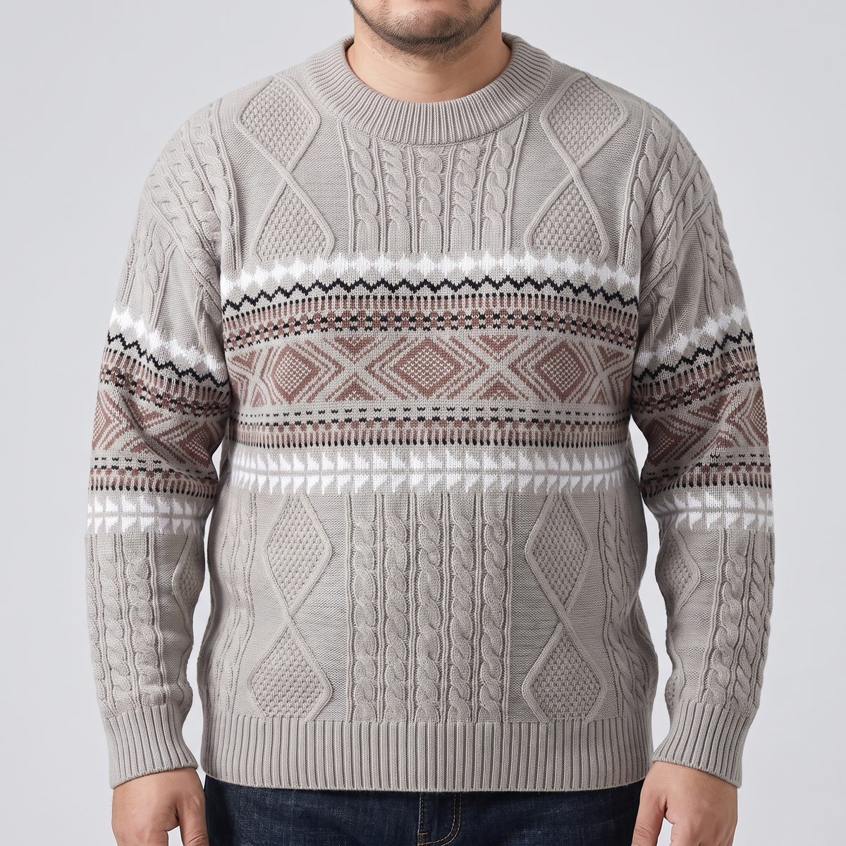 ARVID Nordic sweter z dzianiny