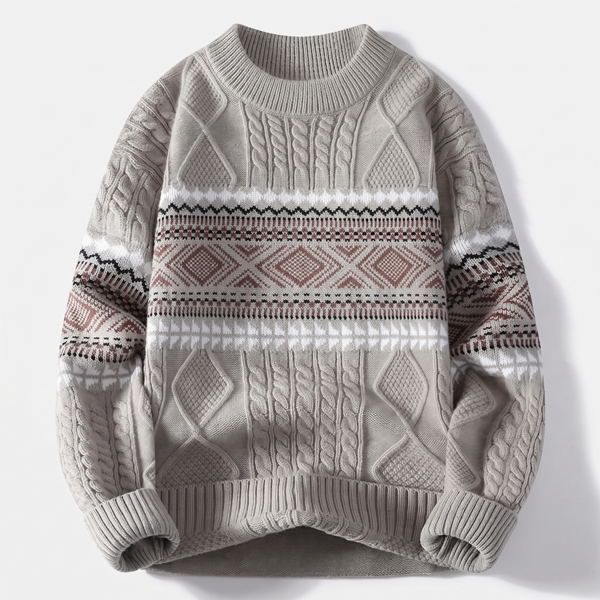 ARVID Nordic sweter z dzianiny