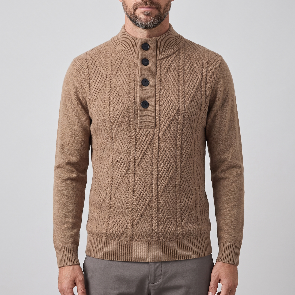 AUREVO Sweter z wełny merino