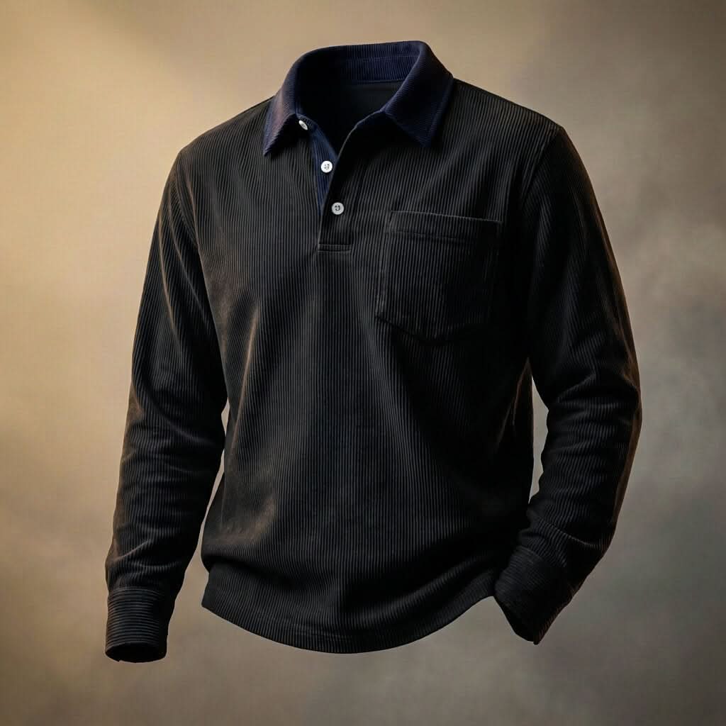 ROWLEY KOSZULKA POLO Z SZTRUKSU