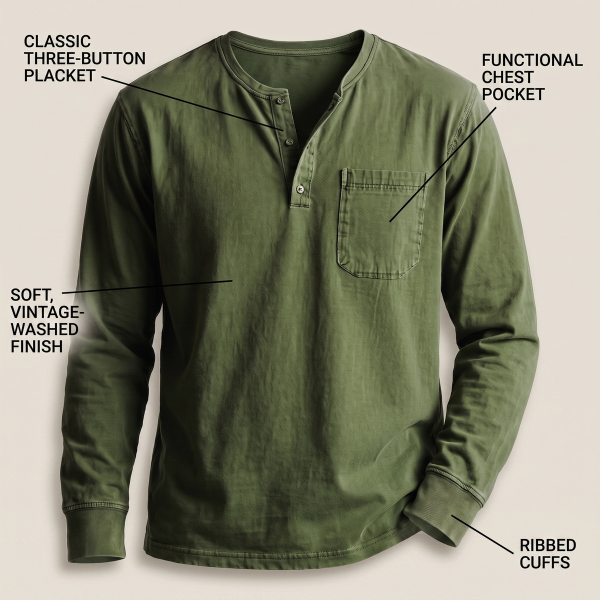 BRAMLEY klasyczny Henley