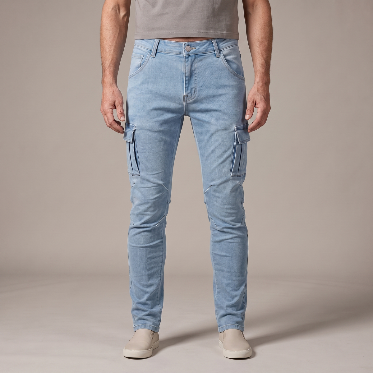 Brookline – jeansy cargo męskie